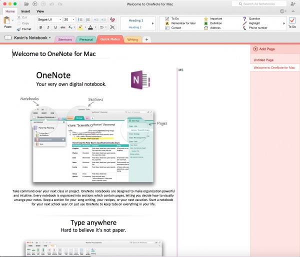microsoft office onenote for mac free download